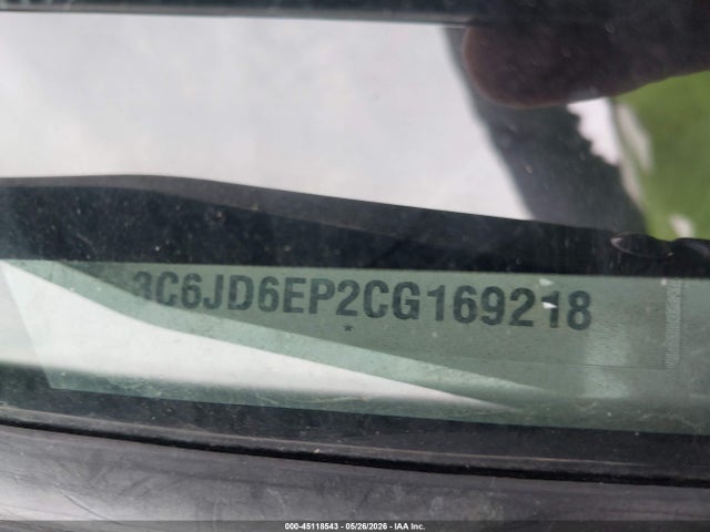 Продаж на аукціоні авто 2012 Ram 1500 Slt, vin: 3C6JD6EP2CG169218, номер лоту: 45118543