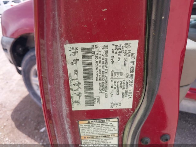 Продажа на аукционе авто 2002 Mercury Mountaineer, vin: 4M2DU86E32ZJ29947, номер лота: 45118666