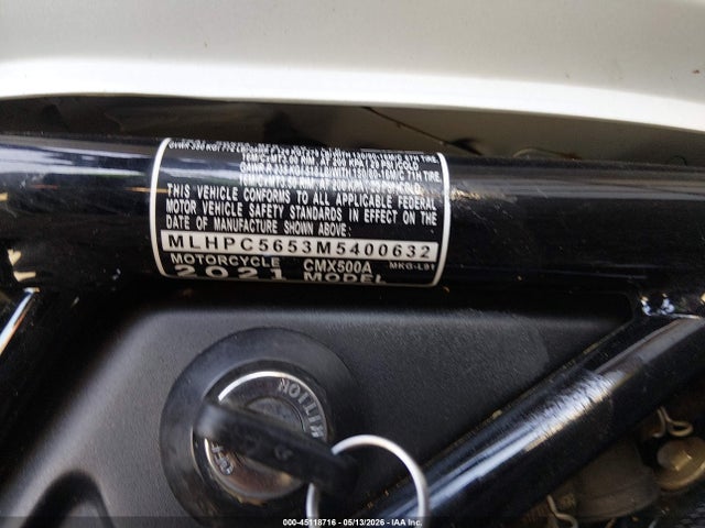 Honda Cmx500 A 2021 MLHPC5653M5400632 Image 10