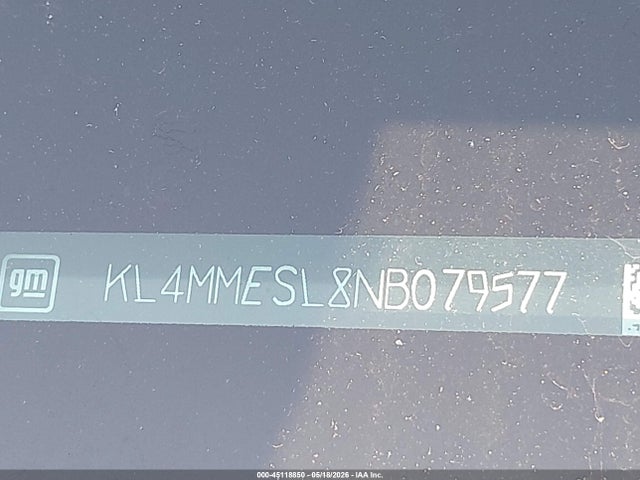 45118850 :رقم المزاد ، KL4MMESL8NB079577 vin ، 2022 Buick Encore Gx Awd Select مزاد بيع