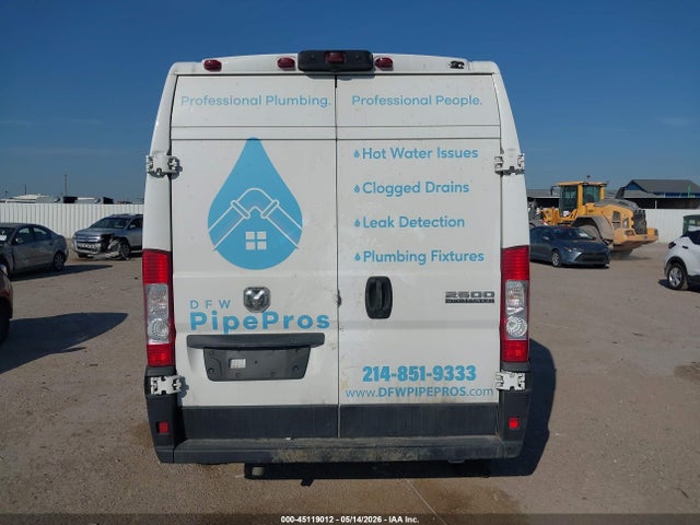 45119012 :رقم المزاد ، 3C6LRVDG7PE603771 vin ، 2023 Ram Promaster 2500 High Roof 159 Wb مزاد بيع