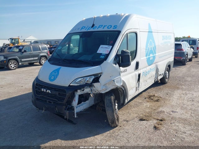 45119012 :رقم المزاد ، 3C6LRVDG7PE603771 vin ، 2023 Ram Promaster 2500 High Roof 159 Wb مزاد بيع