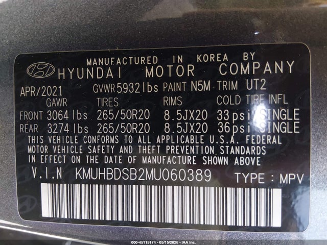 Продаж на аукціоні авто 2021 Genesis Gv80 2.5t Awd, vin: KMUHBDSB2MU060389, номер лоту: 45119174