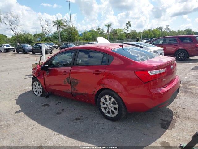 2015 Kia Rio Lx მანქანა იყიდება აუქციონზე, vin: KNADM4A37F6491207, აუქციონის ნომერი: 45119217