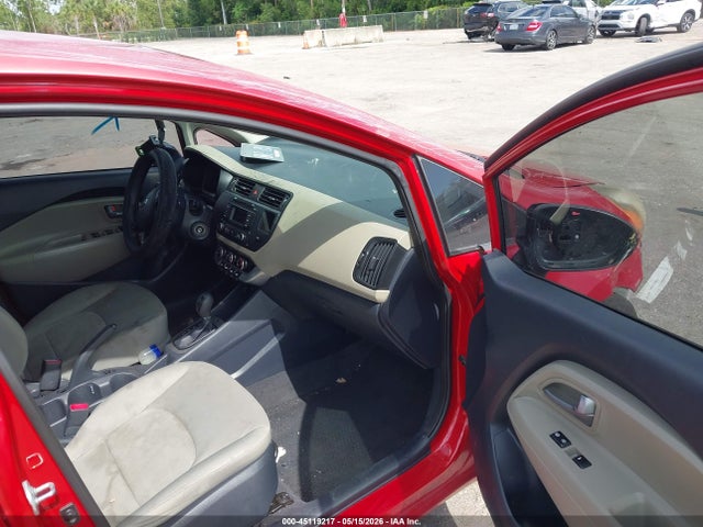 2015 Kia Rio Lx მანქანა იყიდება აუქციონზე, vin: KNADM4A37F6491207, აუქციონის ნომერი: 45119217