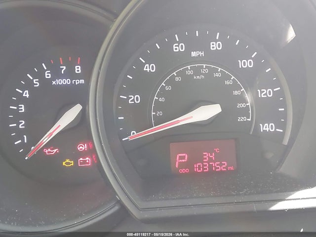 2015 Kia Rio Lx მანქანა იყიდება აუქციონზე, vin: KNADM4A37F6491207, აუქციონის ნომერი: 45119217
