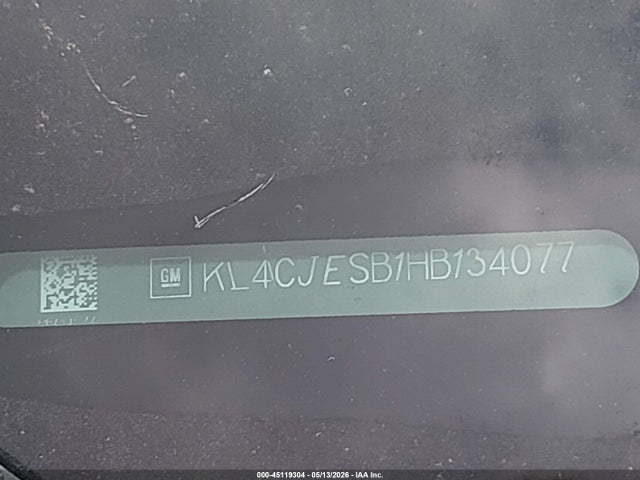 Aukcja sprzedaży 2017 Buick Encore Preferred, vin: KL4CJESB1HB134077, numer aukcji: 45119304