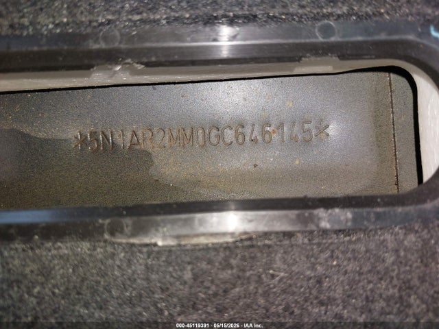 45119391 :رقم المزاد ، 5N1AR2MM0GC646145 vin ، 2016 Nissan Pathfinder Platinum مزاد بيع