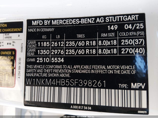 W1NKM4HB5SF398261 Mercedes-Benz Glc 300 4matic Suv