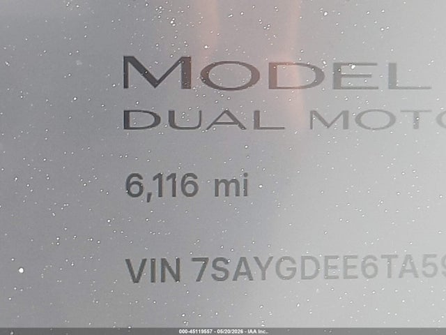 Aukcja sprzedaży 2026 Tesla Model Y All-wheel Drive/long Range Launch Series/premium All-wheel Drive, vin: 7SAYGDEE6TA592200, numer aukcji: 45119557