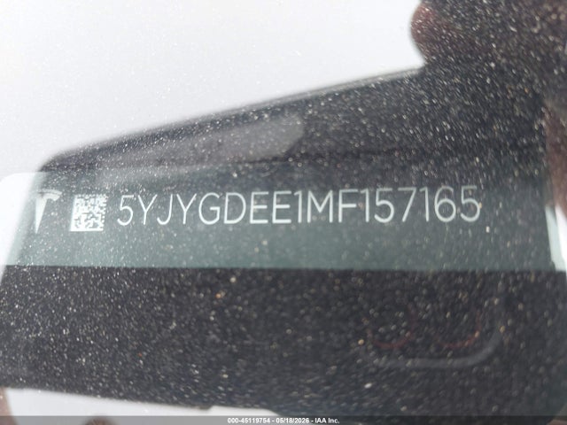 45119754 :رقم المزاد ، 5YJYGDEE1MF157165 vin ، 2021 Tesla Model Y Long Range Dual Motor All-wheel Drive مزاد بيع