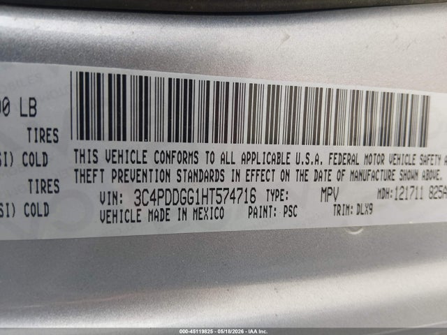 3C4PDDGG1HT574716 Dodge Journey Crossroad Plus Awd