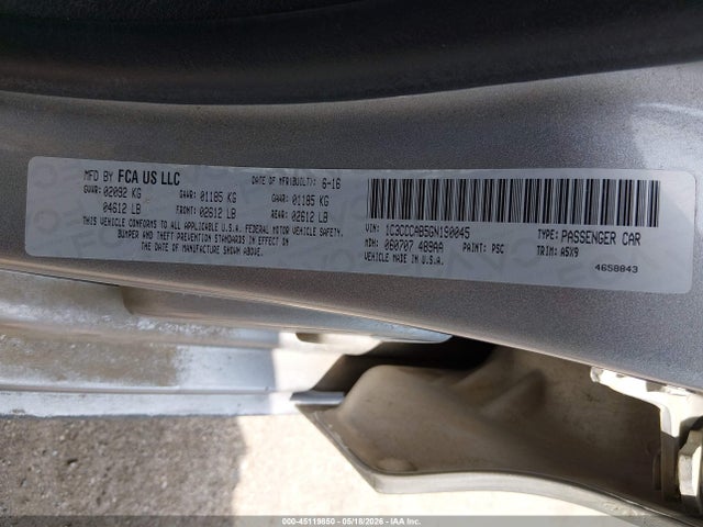 Aukcja sprzedaży 2016 Chrysler 200 Limited, vin: 1C3CCCAB5GN190045, numer aukcji: 45119850