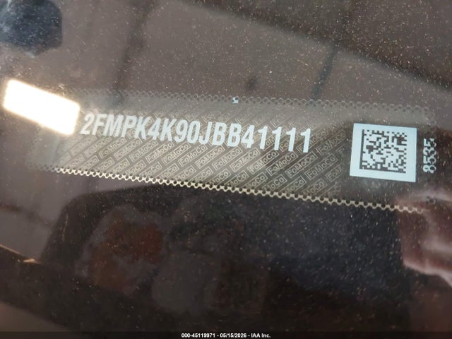 Aukcja sprzedaży 2018 Ford Edge Titanium, vin: 2FMPK4K90JBB41111, numer aukcji: 45119971