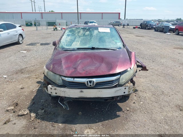 45120017 :رقم المزاد ، 2HGFB2F85CH543360 vin ، 2012 Honda Civic Ex مزاد بيع