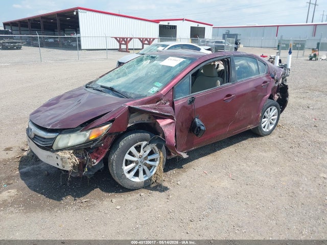 45120017 :رقم المزاد ، 2HGFB2F85CH543360 vin ، 2012 Honda Civic Ex مزاد بيع