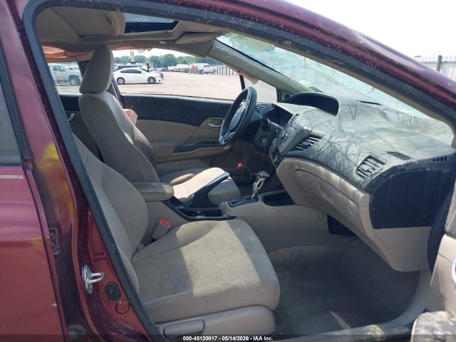 45120017 :رقم المزاد ، 2HGFB2F85CH543360 vin ، 2012 Honda Civic Ex مزاد بيع