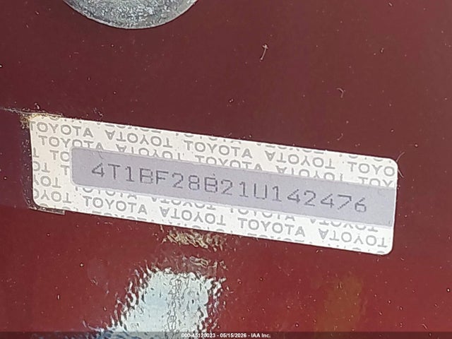 45120023 :رقم المزاد ، 4T1BF28B21U142476 vin ، 2001 Toyota Avalon Xl مزاد بيع