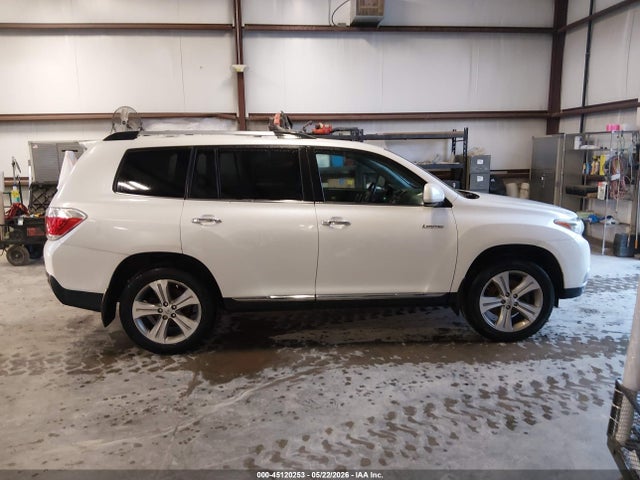 2013 Toyota Highlander Limited V6 მანქანა იყიდება აუქციონზე, vin: 5TDDK3EH7DS219990, აუქციონის ნომერი: 45120253