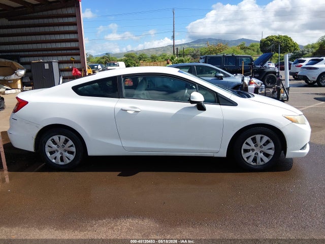 2012 Honda Civic Lx მანქანა იყიდება აუქციონზე, vin: 2HGFG3B5XCH562943, აუქციონის ნომერი: 45120453