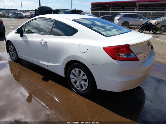 2012 Honda Civic Lx მანქანა იყიდება აუქციონზე, vin: 2HGFG3B5XCH562943, აუქციონის ნომერი: 45120453