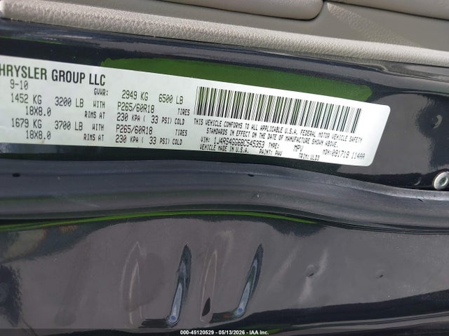 Aukcja sprzedaży 2011 Jeep Grand Cherokee Laredo, vin: 1J4RS4GG6BC545353, numer aukcji: 45120529