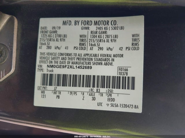 NM0GE9F2XL1452689 Ford Transit Connect Xlt Passenger