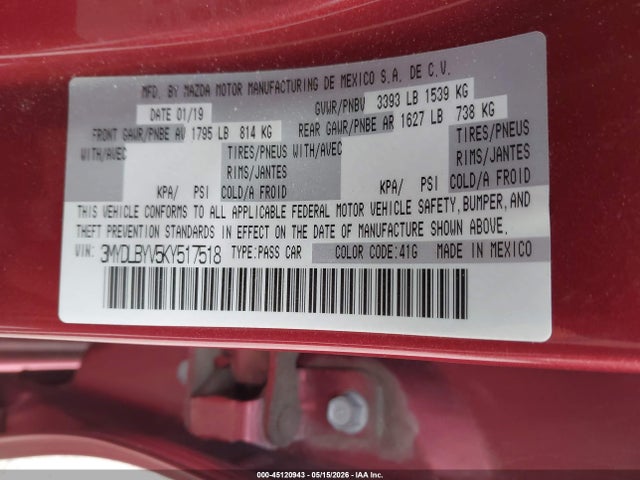Toyota YARIS LE 2019 3MYDLBYV5KY517518 Image 9