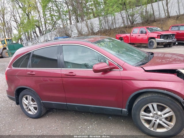 45121025 :رقم المزاد ، 5J6RE4H72AL053813 vin ، 2010 Honda Cr-v Ex-l مزاد بيع