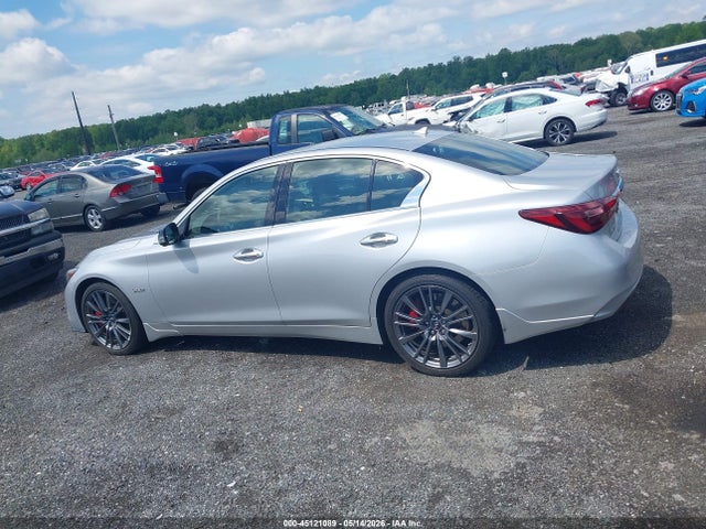 45121089 :رقم المزاد ، JN1FV7AR5JM480177 vin ، 2018 Infiniti Q50 3.0t Red Sport 400 مزاد بيع