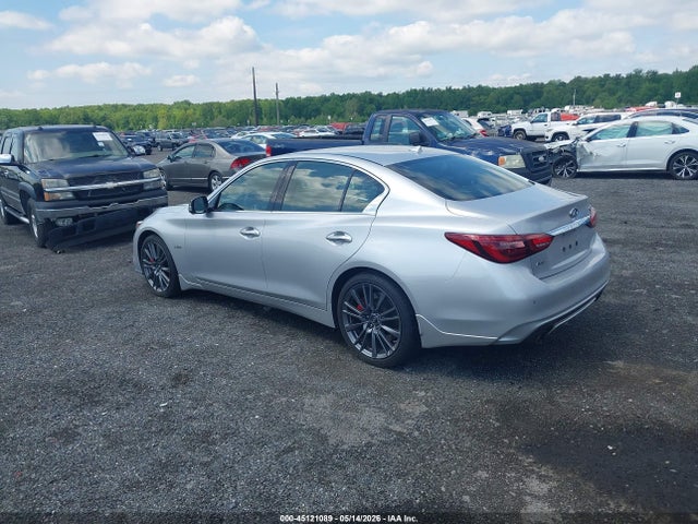 45121089 :رقم المزاد ، JN1FV7AR5JM480177 vin ، 2018 Infiniti Q50 3.0t Red Sport 400 مزاد بيع