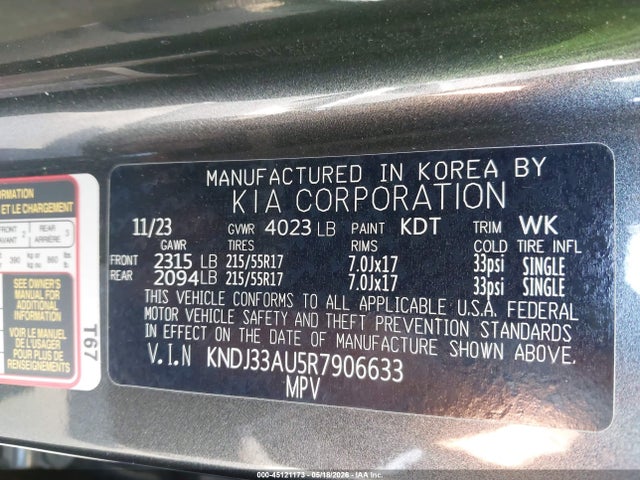 KIA SOUL EX 2024 KNDJ33AU5R7906633 Image 9