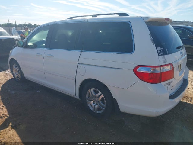 45121178 :رقم المزاد ، 5FNRL38767B451107 vin ، 2007 Honda Odyssey Ex-l مزاد بيع