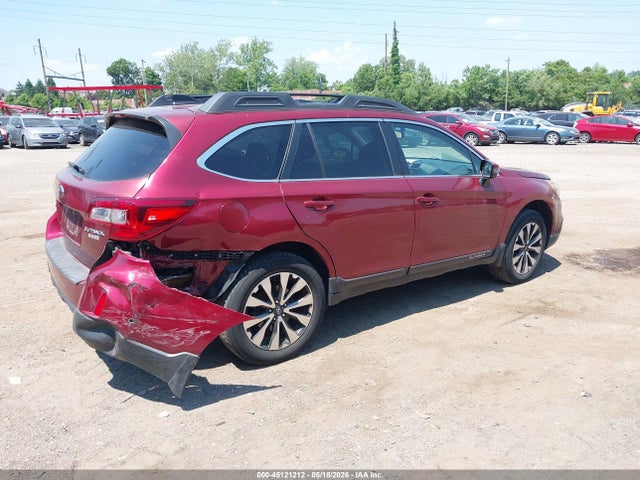 2016 Subaru Outback 2.5i Limited მანქანა იყიდება აუქციონზე, vin: 4S4BSALC6G3320457, აუქციონის ნომერი: 45121212