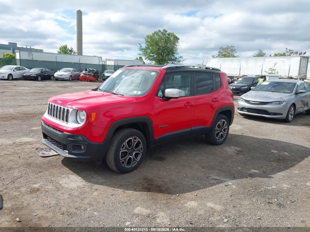 Aukcja sprzedaży 2016 Jeep Renegade Limited, vin: ZACCJBDT8GPD80963, numer aukcji: 45121213