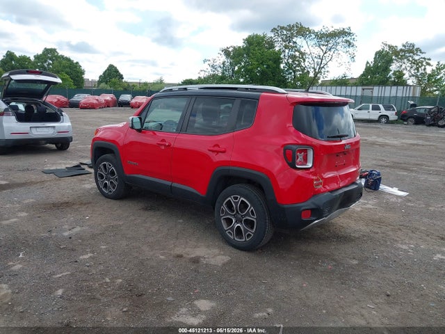 Aukcja sprzedaży 2016 Jeep Renegade Limited, vin: ZACCJBDT8GPD80963, numer aukcji: 45121213