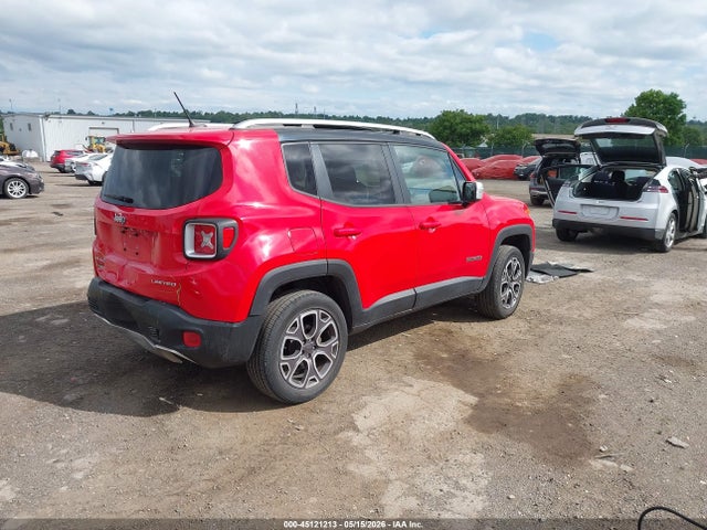 Aukcja sprzedaży 2016 Jeep Renegade Limited, vin: ZACCJBDT8GPD80963, numer aukcji: 45121213