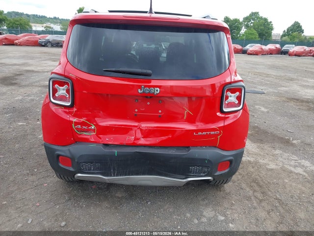 Aukcja sprzedaży 2016 Jeep Renegade Limited, vin: ZACCJBDT8GPD80963, numer aukcji: 45121213