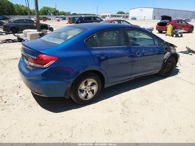 2015 Honda Civic Lx მანქანა იყიდება აუქციონზე, vin: 19XFB2F50FE075218, აუქციონის ნომერი: 45121359