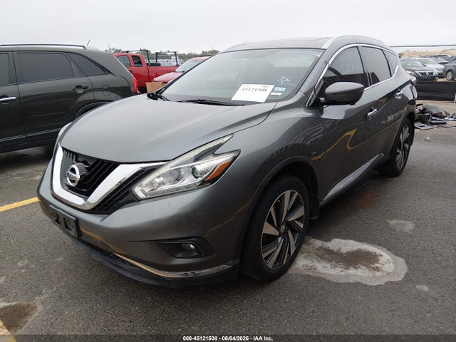 2015 Nissan Murano Platinum მანქანა იყიდება აუქციონზე, vin: 5N1AZ2MG8FN286782, აუქციონის ნომერი: 45121508