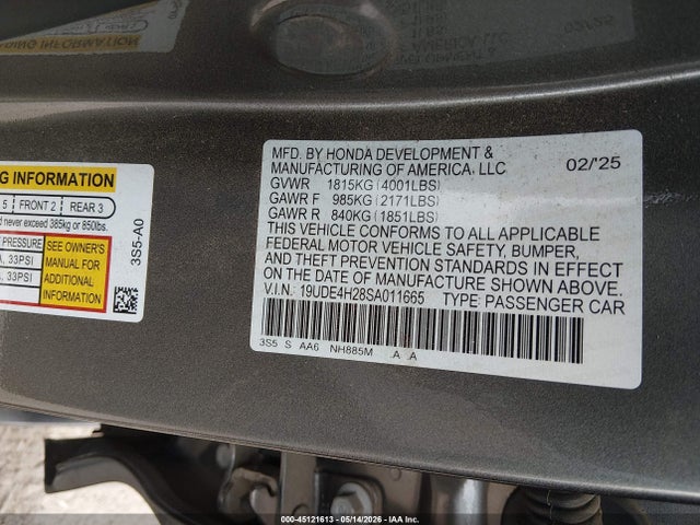 Acura Integra 2025 19UDE4H28SA011665 Image 9