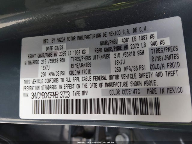 3MVDMBCM3PM513703 Mazda Cx-30 2.5 S Carbon Edition