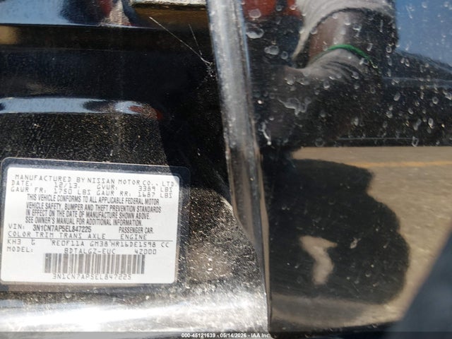 Aukcja sprzedaży 2014 Nissan Versa 1.6 Sl, vin: 3N1CN7AP5EL847225, numer aukcji: 45121639
