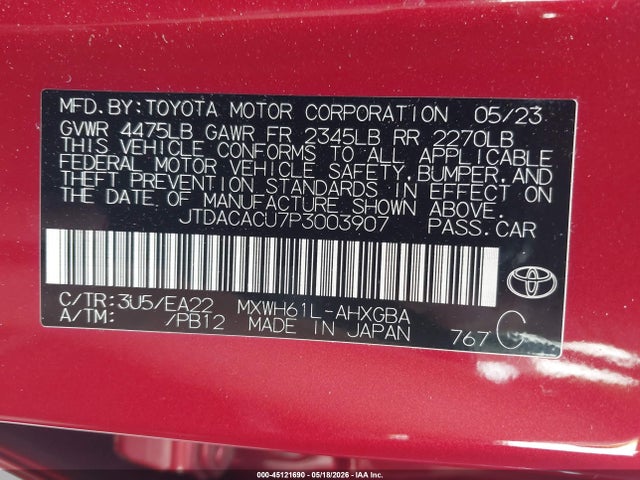 Toyota Prius Prime Xse 2023 JTDACACU7P3003907 Image 9