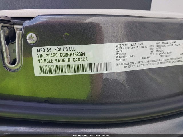Chrysler Voyager Lx 2022 2C4RC1CG0NR132394 Image 9