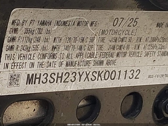 Yamaha Czd300 Ac 2025 MH3SH23YXSK001132 Image 10