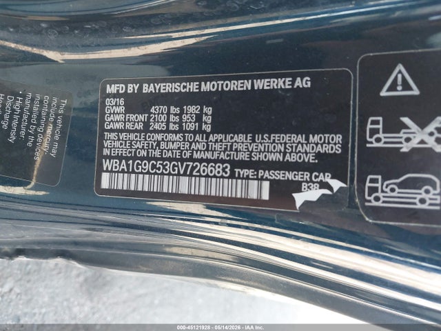 BMW 228i Xdrive 2016 WBA1G9C53GV726683 Image 9