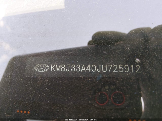 Продаж на аукціоні авто 2018 Hyundai Tucson Sel, vin: KM8J33A40JU725912, номер лоту: 45122221