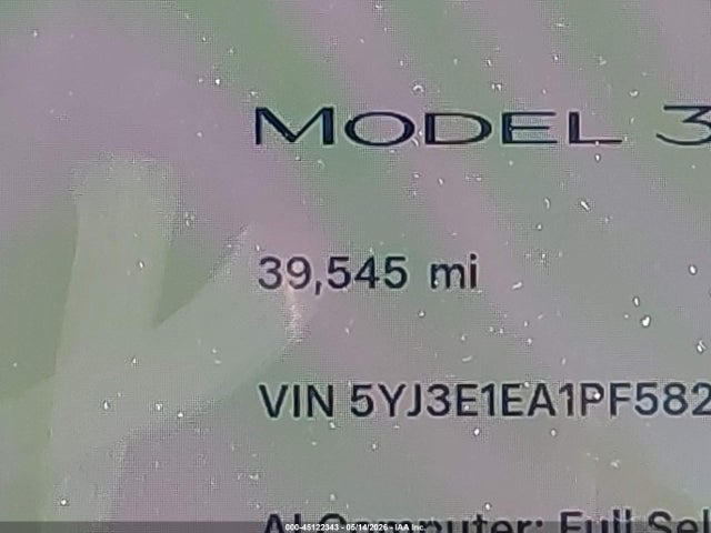 Aukcja sprzedaży 2023 Tesla Model 3 Rear-wheel Drive, vin: 5YJ3E1EA1PF582398, numer aukcji: 45122343