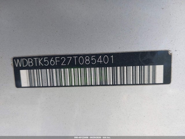 Продажа на аукционе авто 2007 Mercedes-benz Clk 350, vin: WDBTK56F27T085401, номер лота: 45122456